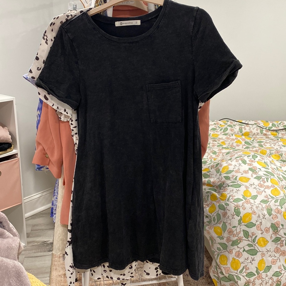 Dark Gray T-shirt Dress. Size Small.